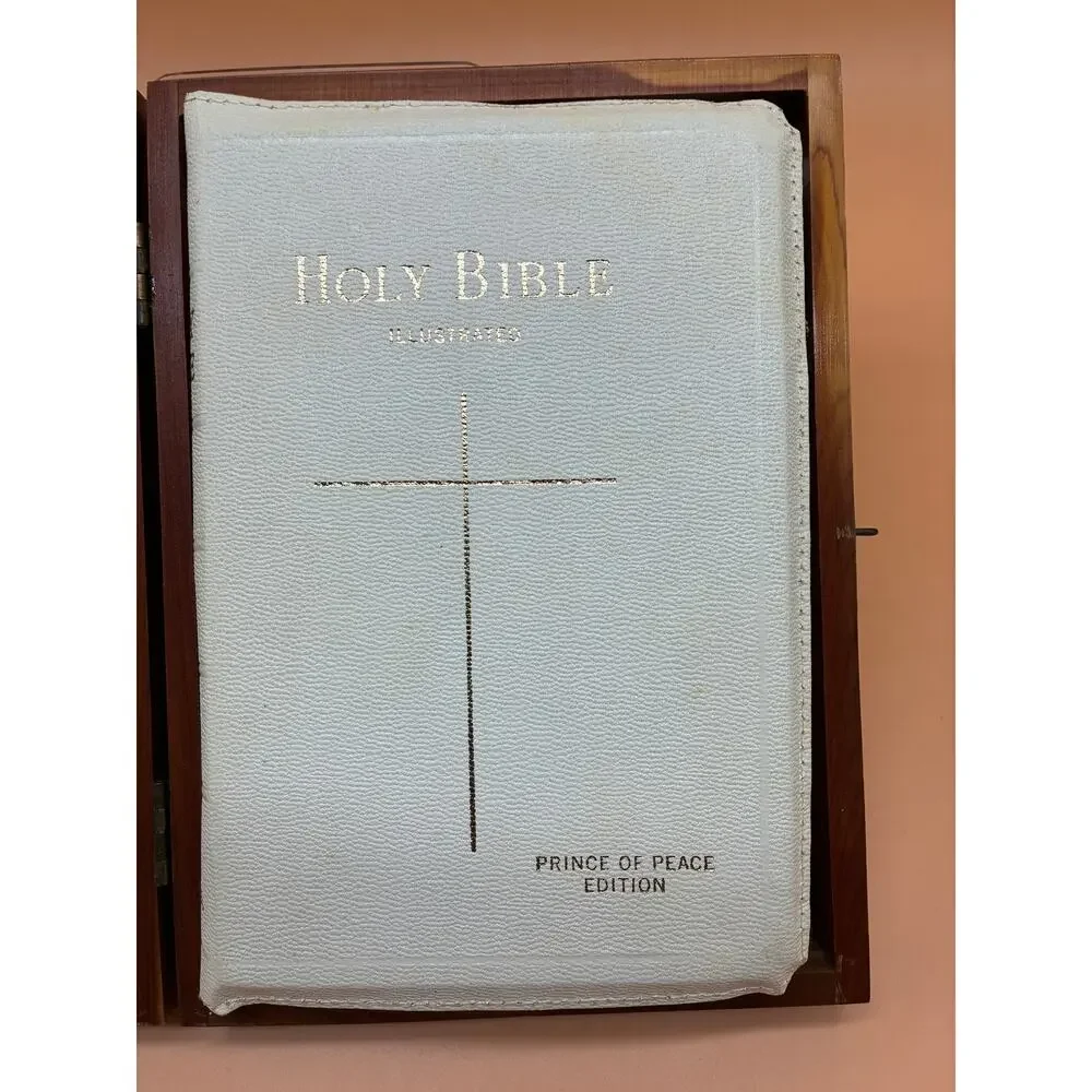 Holy Bible - Memorial Edition w/ Cedar Wood Case AFL-CIO Prince of Peace Edition